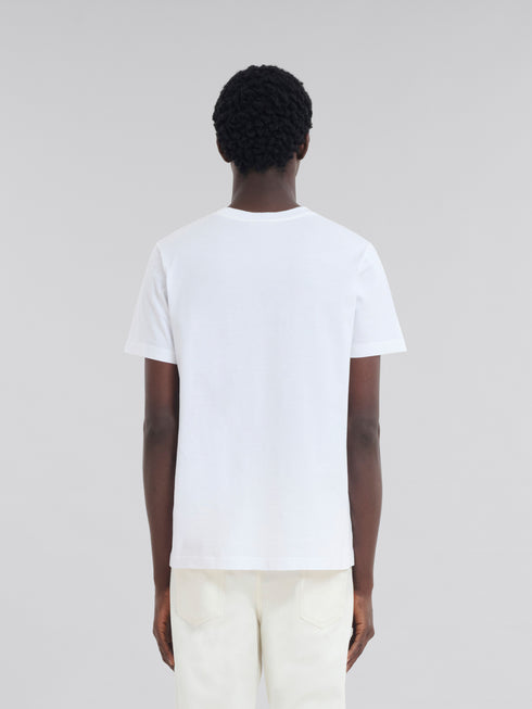 MARNI T-Shirt With Gingham Marni Logo Mens Apparel